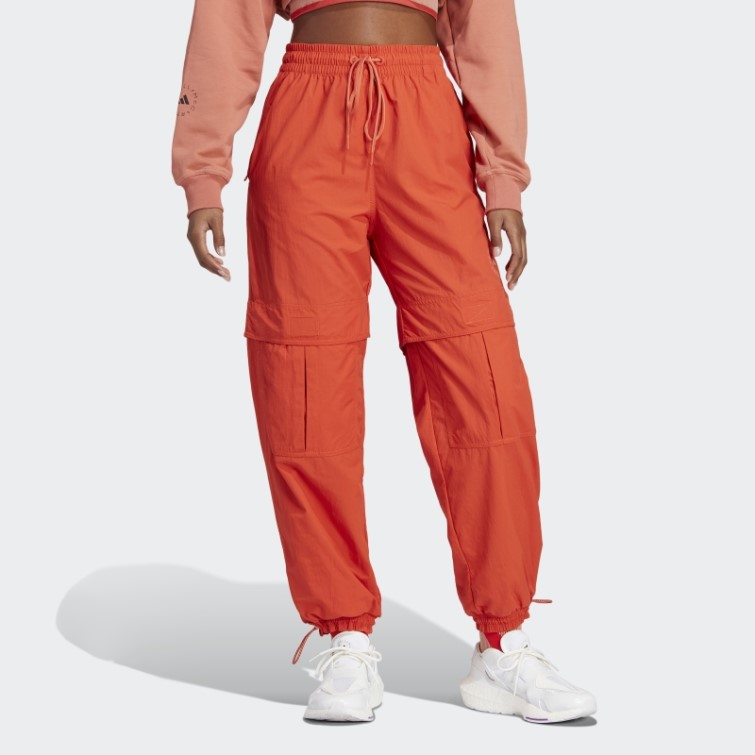 Adidas By Stella Mccartney Burnt Cayenne Truecasuals Pantalon De Survêtement Tissé Solide Chaud
