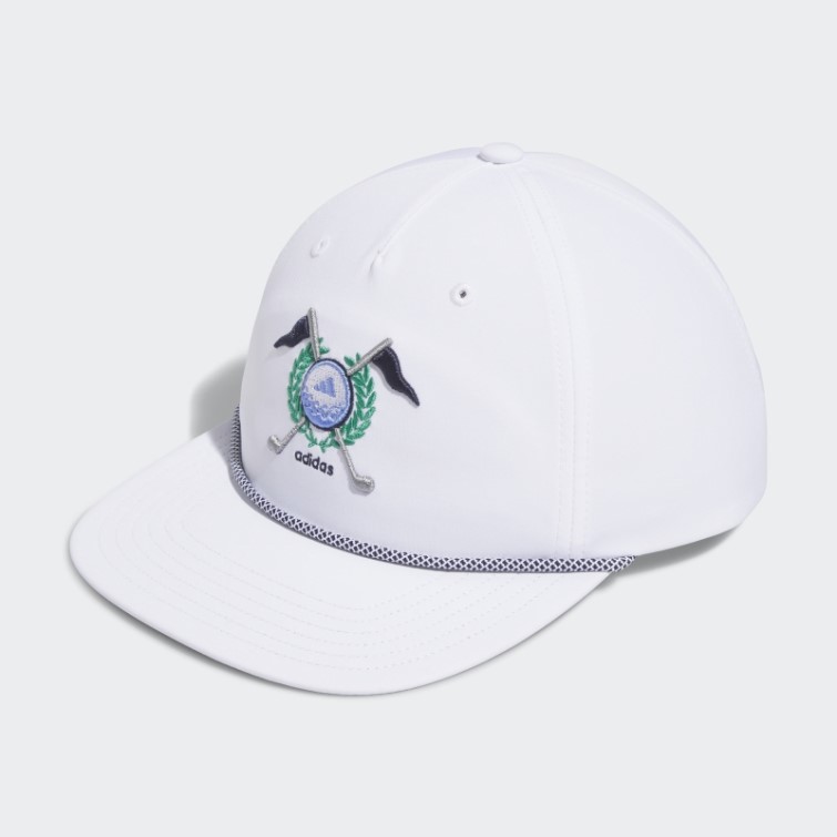 Casquette Rétro Blanche à Cinq Panneaux Adidas