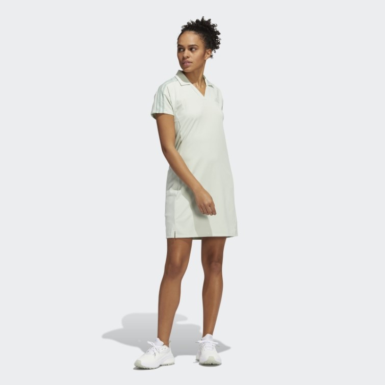 Robe De Golf Verte à 3 Bandes Adidas