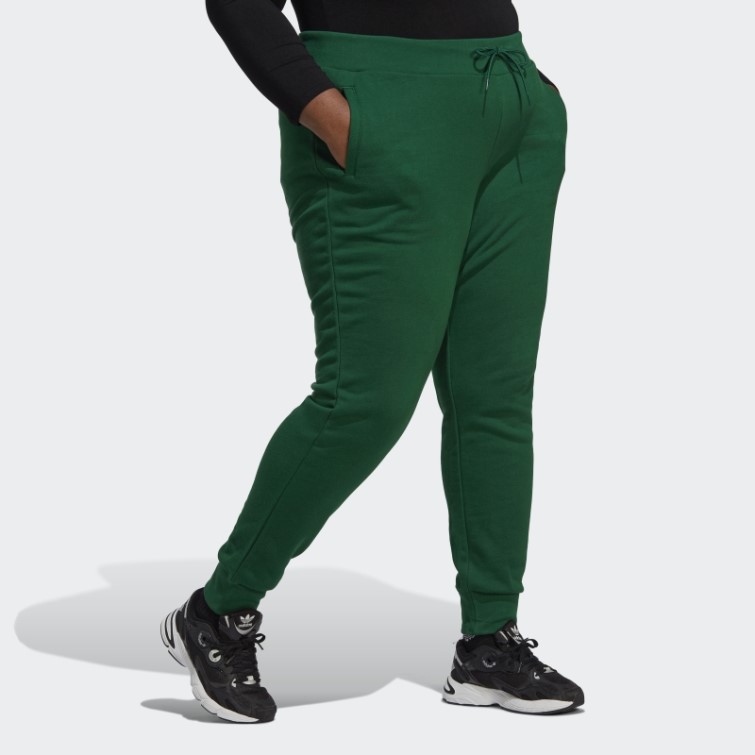 Pantalon De Jogging Slim Adicolor Essentials Vert Foncé (grande Taille) Adidas