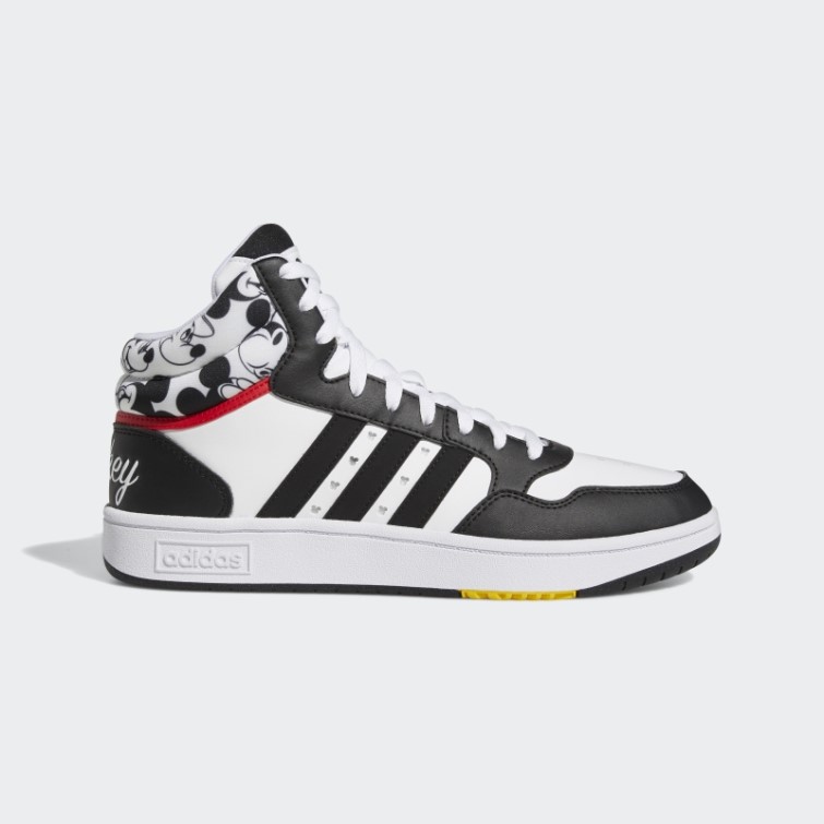 Adidas X Disney Mickey Mouse Hoops 3.0 Mid Chaussures Blanc Chaud