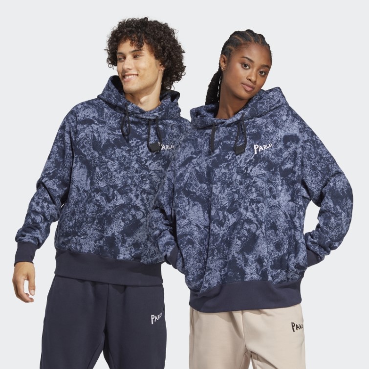 Adidas X Parley Sweat à Capuche (neutre) Argent Violet