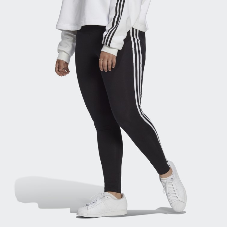 Legging Adicolor Classics 3 Bandes Noir (grande Taille) Adidas