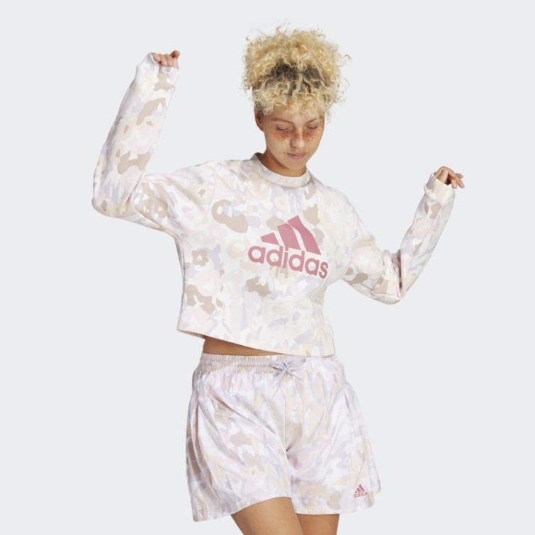 Sweat Graphique Adidas Blanc