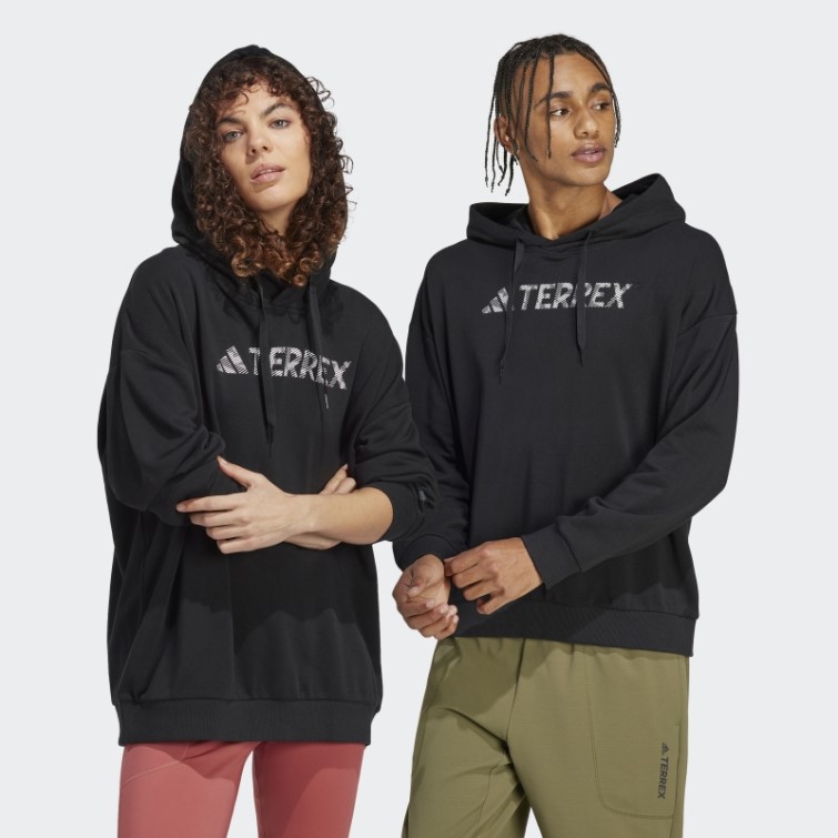 Sweat à Capuche Terrex Large Logo (neutre) Adidas Noir