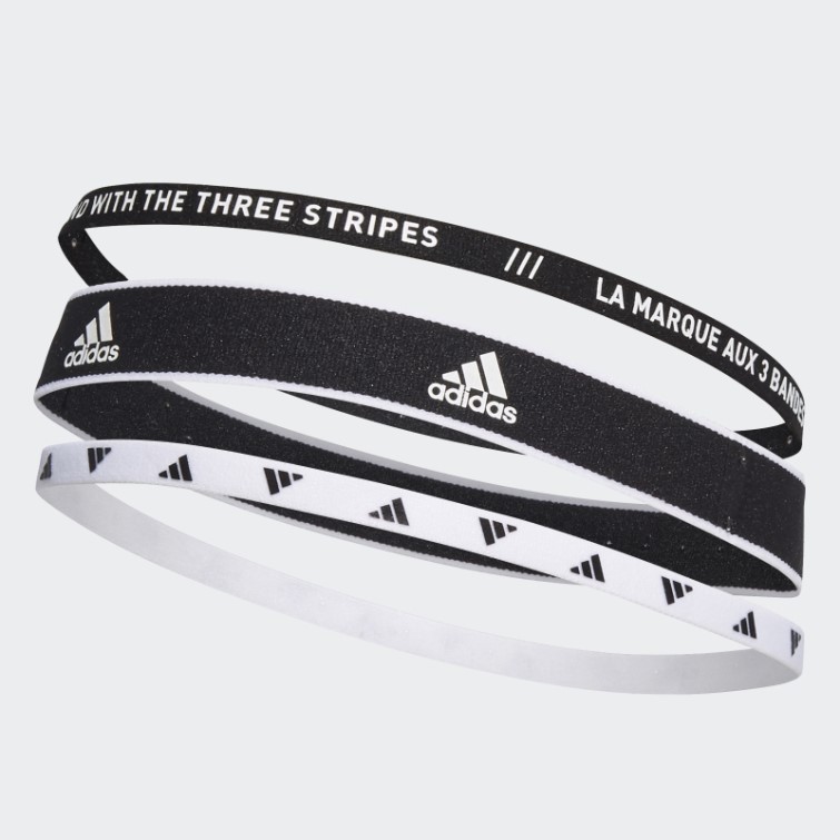 Bandeaux D'entraînement Noirs 3 Par Pack Adidas