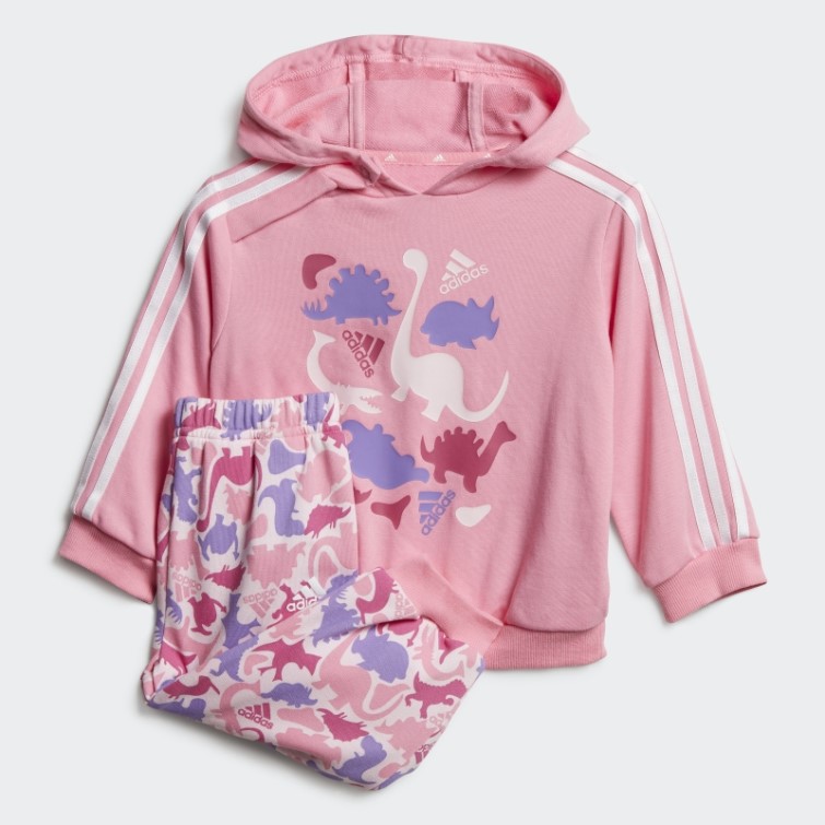 Ensemble De Jogging Adidas Dino Camo Allover French Terry Rose