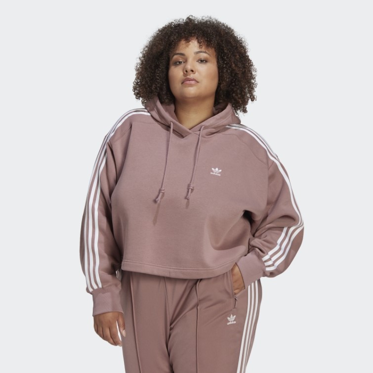 Adidas Adicolor Classics Sweat à Capuche (grande Taille) Violet