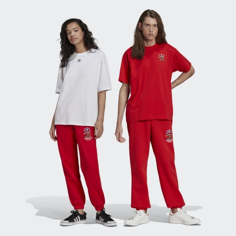 Jogging Sweat De Noël (non Genré) Rouge Adidas