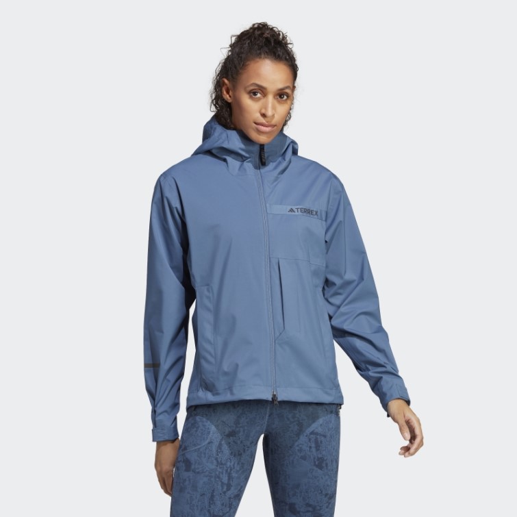 Adidas Terrex Multi Rain.rdy Veste De Pluie 2,5 Couches Acier