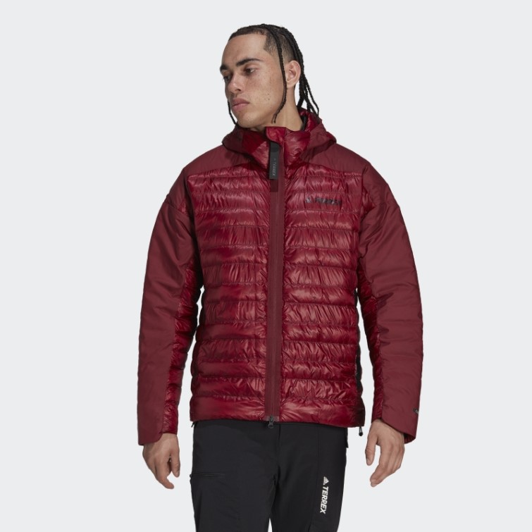 Doudoune à Capuche Terrex Myshelter Rouge Adidas