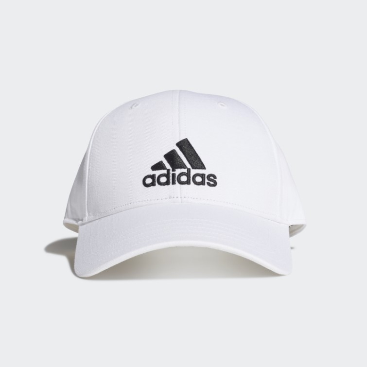 Casquette De Baseball En Coton Adidas Blanc