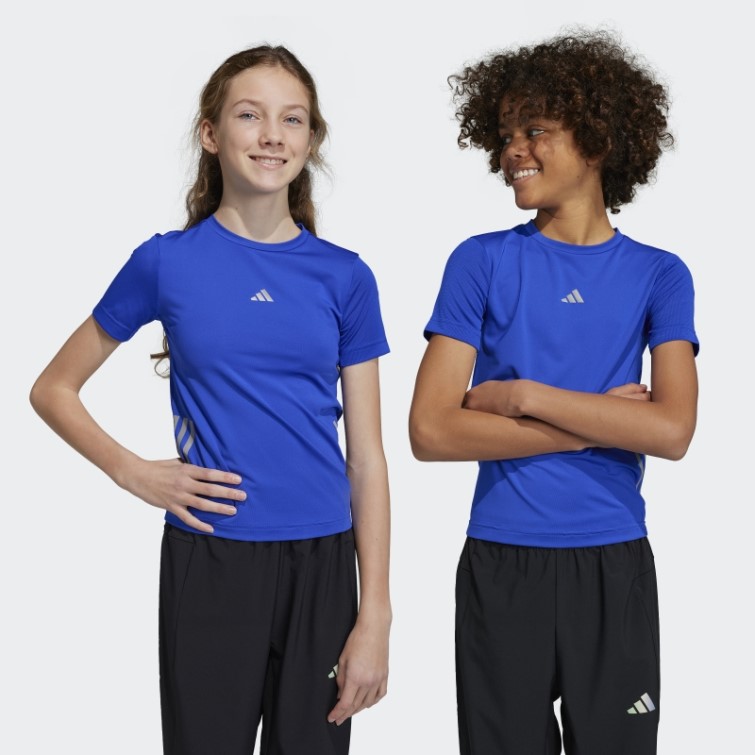 Adidas Aeroready 3 Bandes T-shirt Bleu