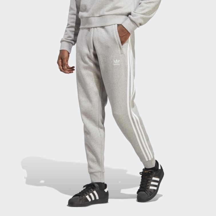 Pantalon Adicolor Classics 3 Bandes Adidas Gris Moyen