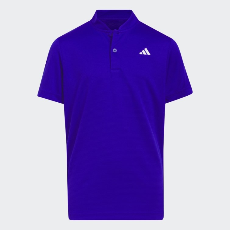 Polo Col Sport Adidas Bleu