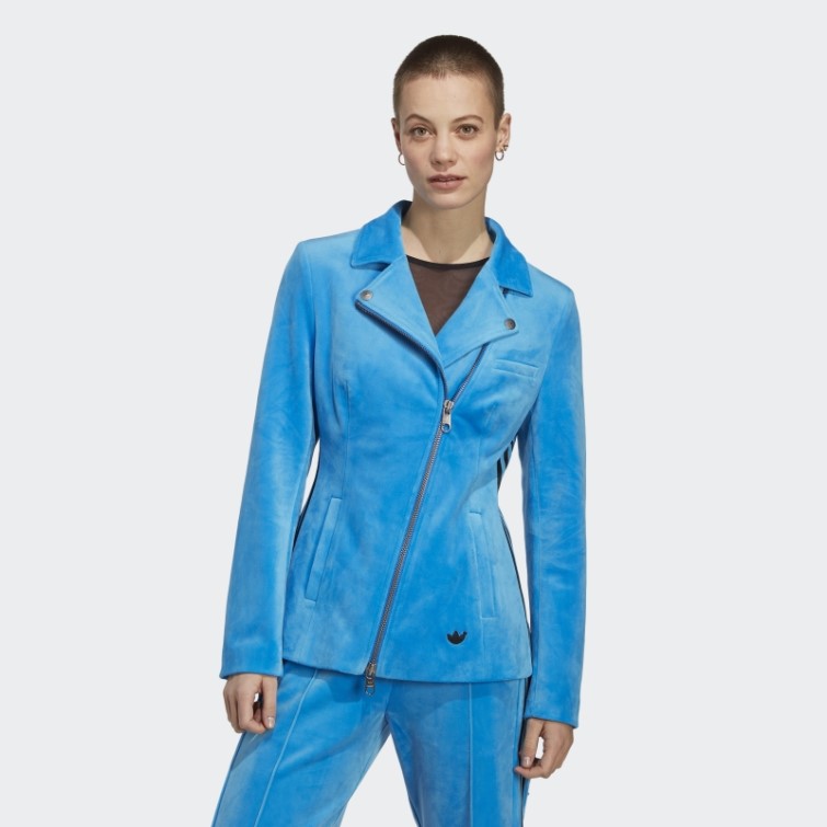 Oiseau Bleu Version Bleue Biker Santiago Veste Adidas