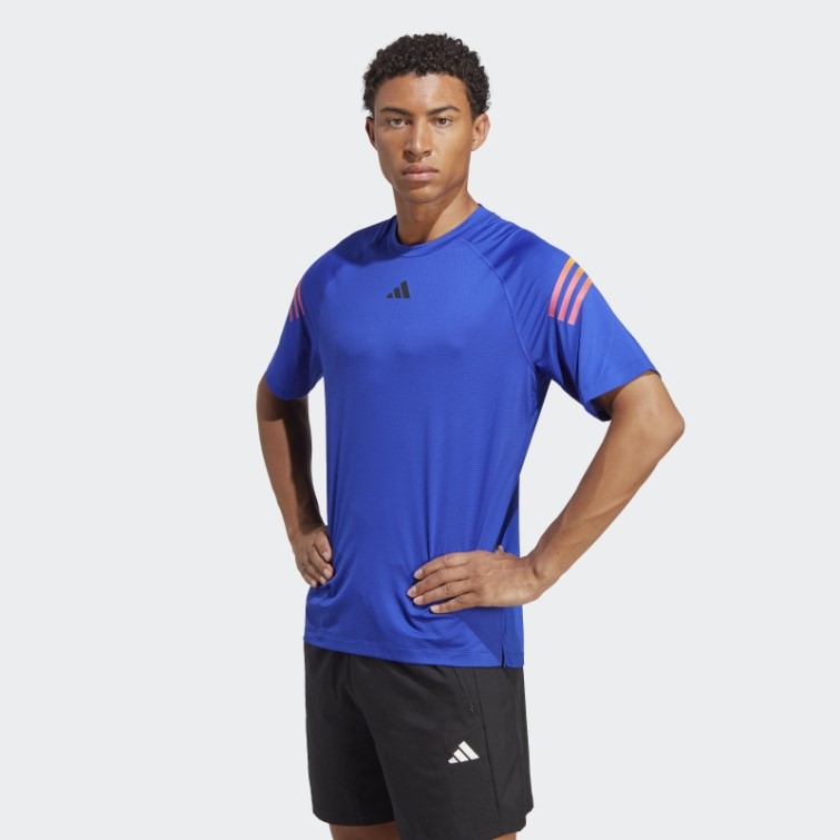 Train Icones 3-stripes T-shirt D'entrainement Adidas Bleu