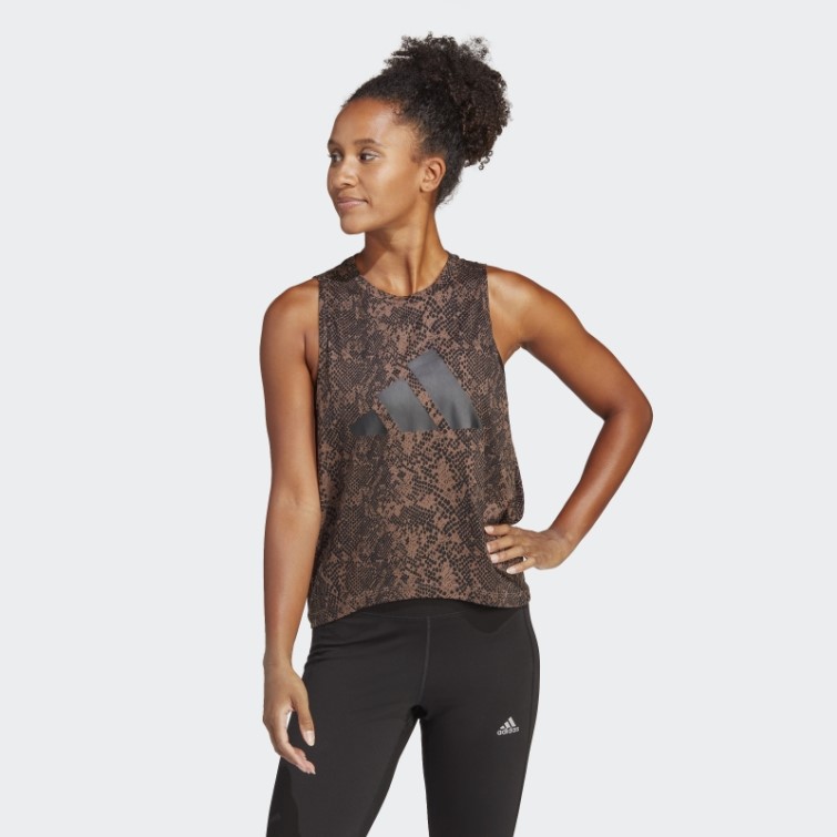 Adidas Train Icons T-shirt Imprimé Terre