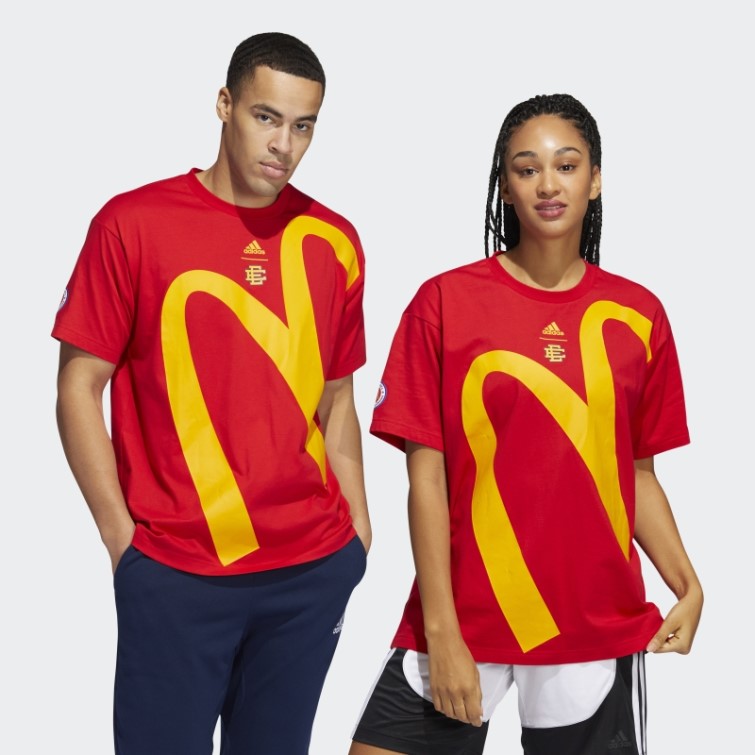 T-shirt Graphique Adidas Eric Emanuel Mcdonald's Rouge (neutre)