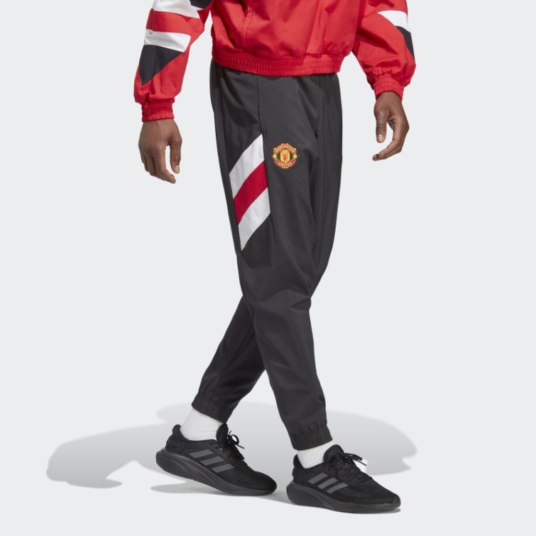 Pantalon Adidas Manchester United Icon Woven Noir