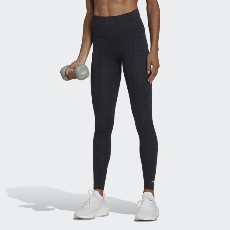 Legging Formotion Sculpt Croco 7/8 Noir Adidas