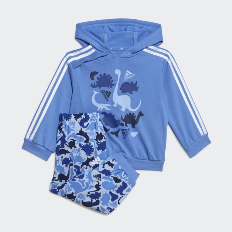 Ensemble De Jogging En Molleton Imprimé Dino Camo Bleu Adidas