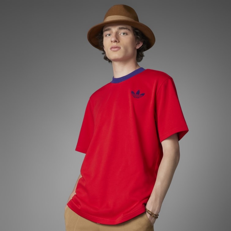 Adicolor Heritage Now Grand T-shirt Trèfle Adidas Scarlet