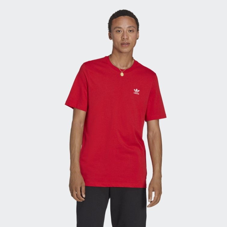 T-shirt Adidas Trèfle Essentials écarlate
