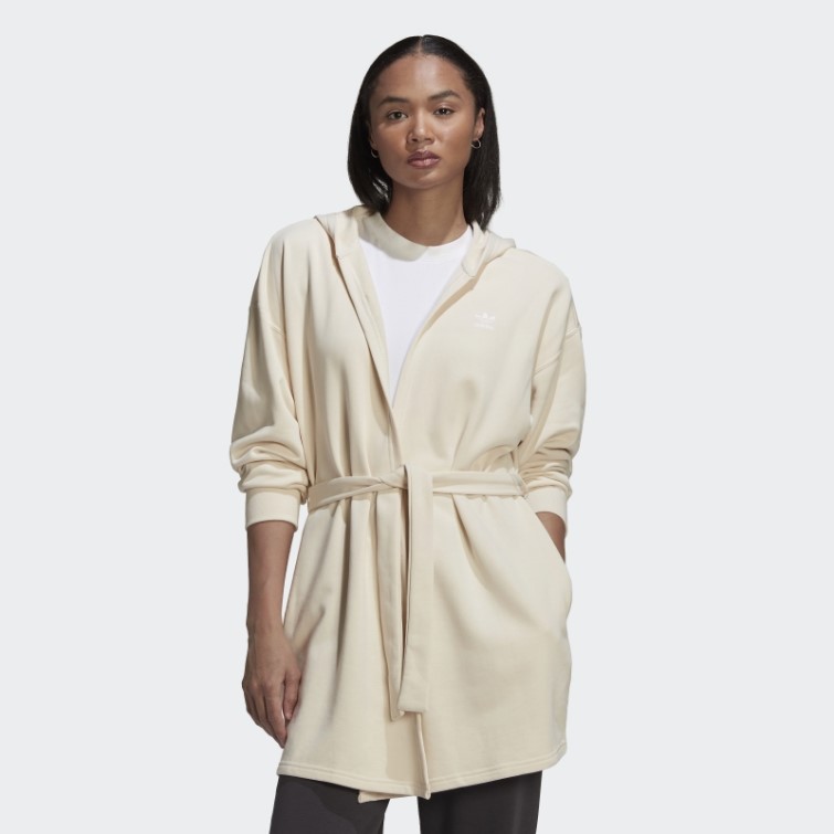 Cardigan à Capuche Adidas Blanc