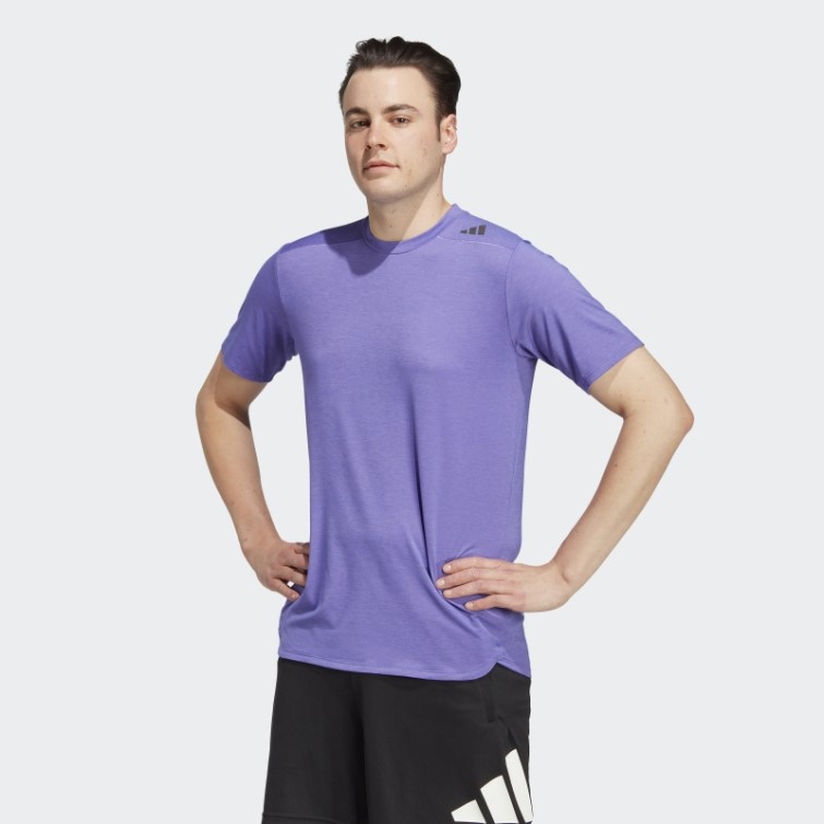 Adidas Purple Rush Conçu Pour L'entraînement Aeroready Hiit T-shirt D'entraînement à Changement De Couleur