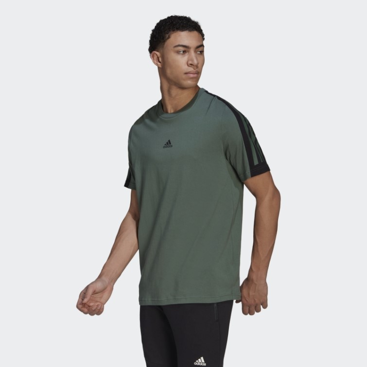 T-shirt à 3 Bandes Adidas Green Oxide Future Icons