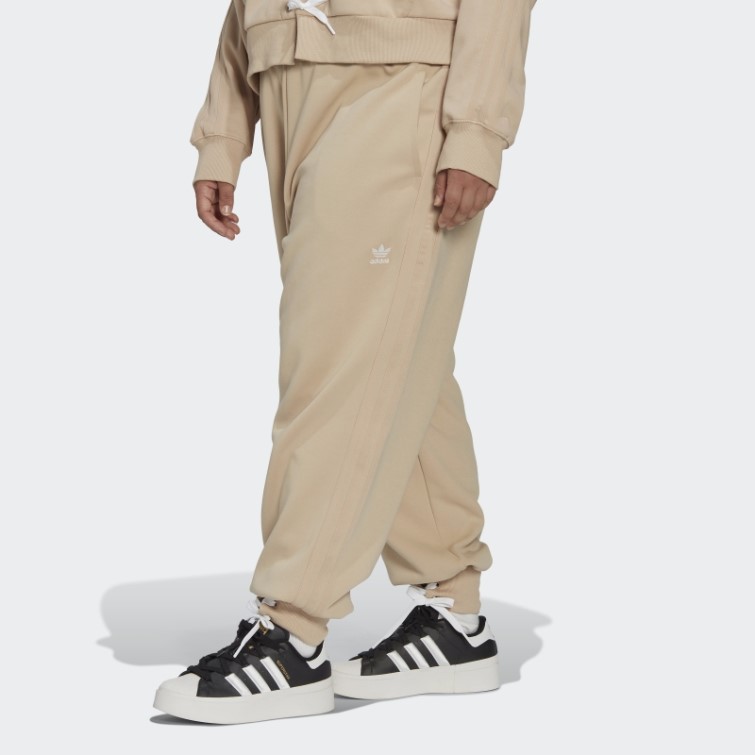 Adidas Pantalon Beige Always Original à Revers Lacé (grande Taille)