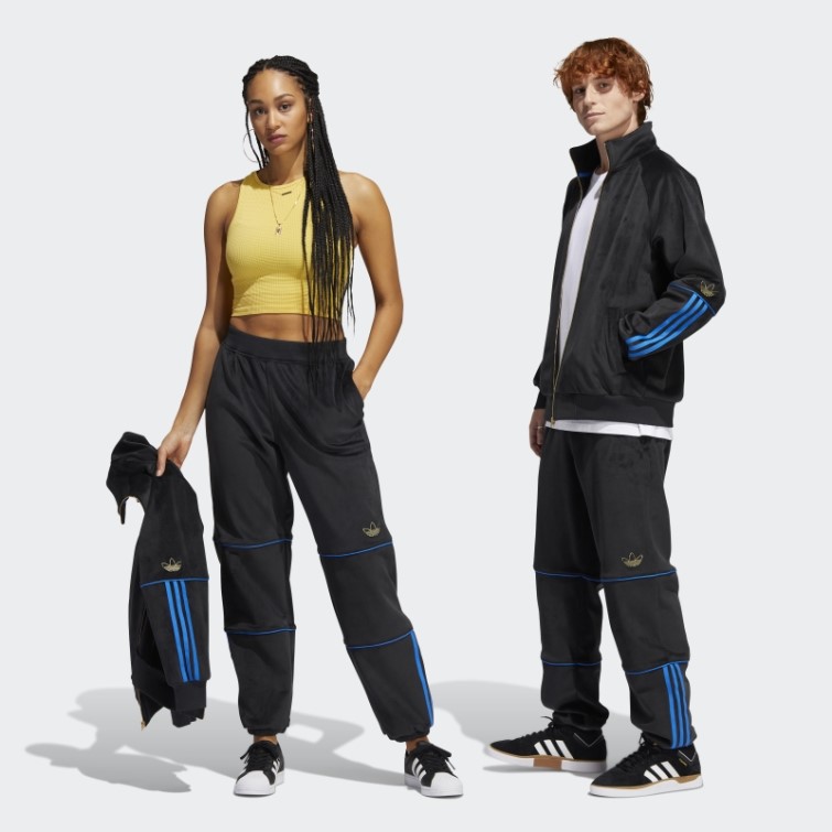 Pantalon De Survêtement En Velours Tyshawn (neutre) Adidas Noir