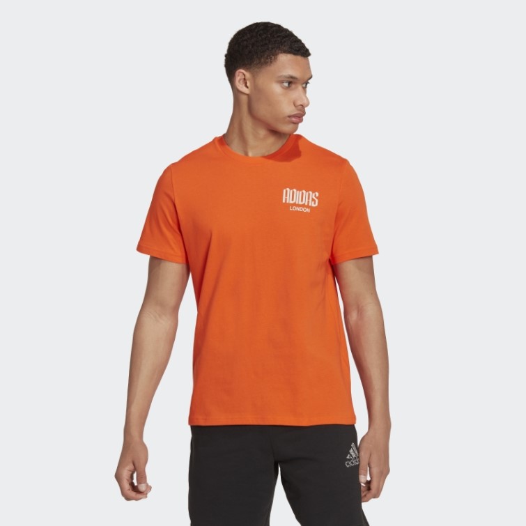 T-shirt Graphique London Orange Adidas