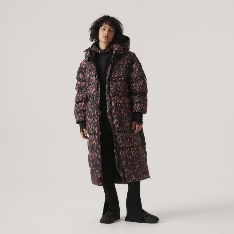 Adidas By Stella Mccartney Veste D'hiver Matelassée Longue Noir Chaud