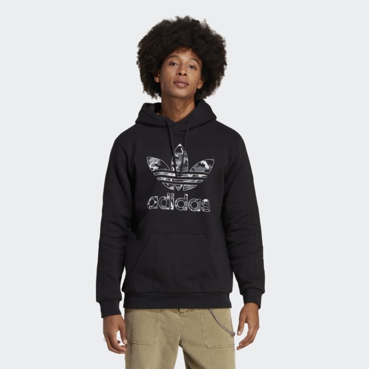 Sweat à Capuche Adidas Graphics Camo Infill Noir
