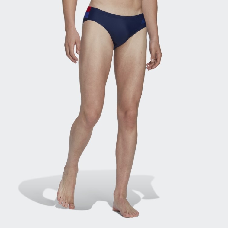 Maillot De Bain Color Block Bleu Marine Adidas