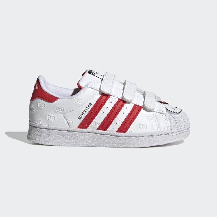 Bonjour Kitty Superstar Chaussures Adidas Blanc