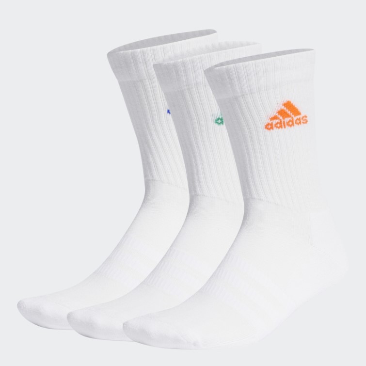 Adidas Chaussettes Mi-mollet Matelassées 3 Paires Rouge