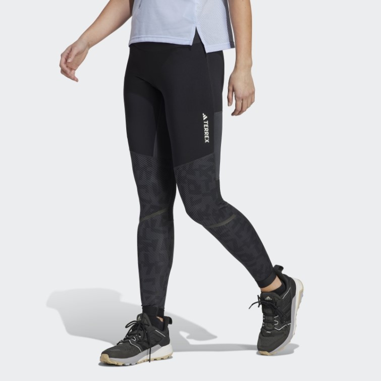 Leggings De Trail Running Terrex Agravic Adidas Carbone