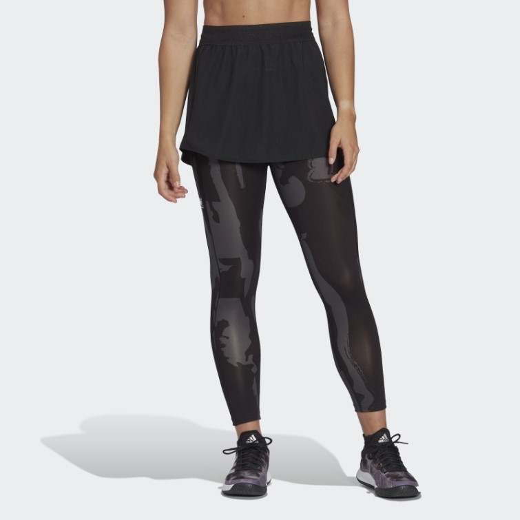 Adidas Tennis New York Collant 2 En 1 7/8 Noir Fashion
