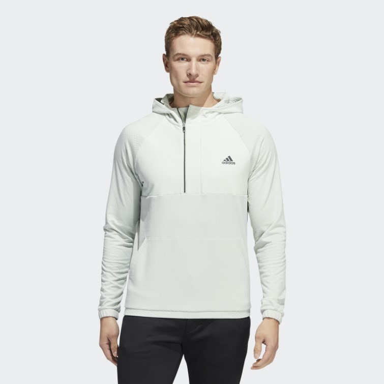 Adidas 1/4-zip Polaire Anorak Vert