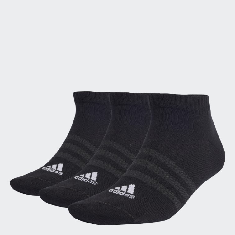 Adidas Chaussettes Basses Sportswear Fines Et Légères 3 Paires Noir