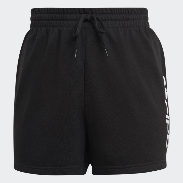 Adidas Short Slim Logo Essentials Noir (grande Taille)