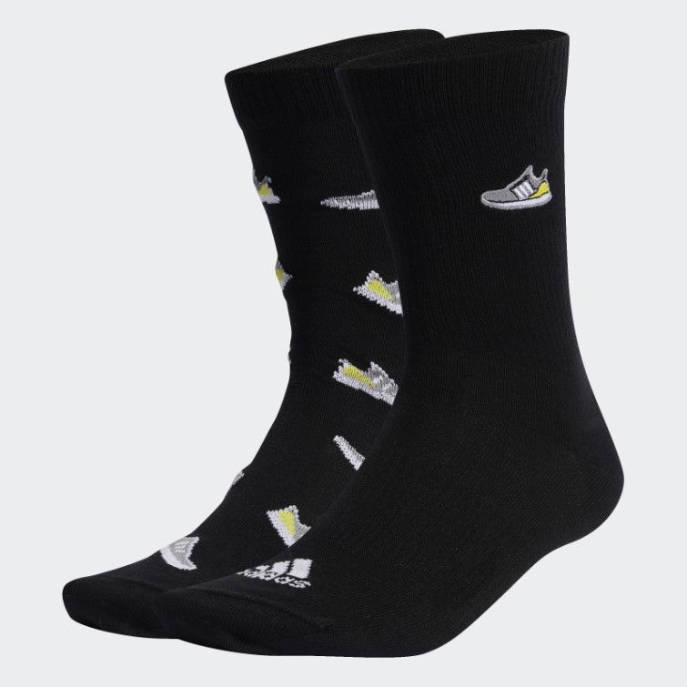 Run X Ultraboost Chaussure Amour Graphique Chaussettes 2 Paires Noir Adidas