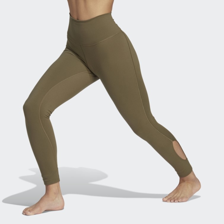 Leggings 7/8 Enveloppés De Studio De Yoga Olive Adidas