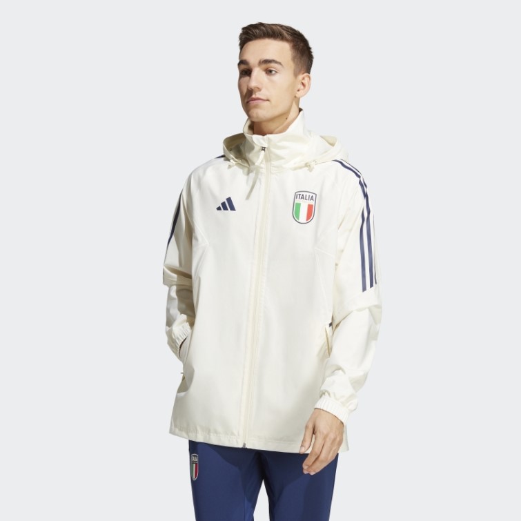 Italie Condivo 23 Veste De Pluie Adidas Blanc