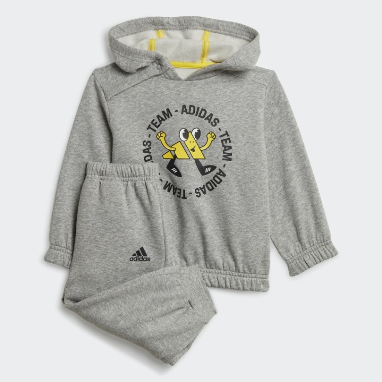 Gris Moyen équipe Adidas Surdimensionné Jogging Polaire Ensemble (genre Neutre) Mode