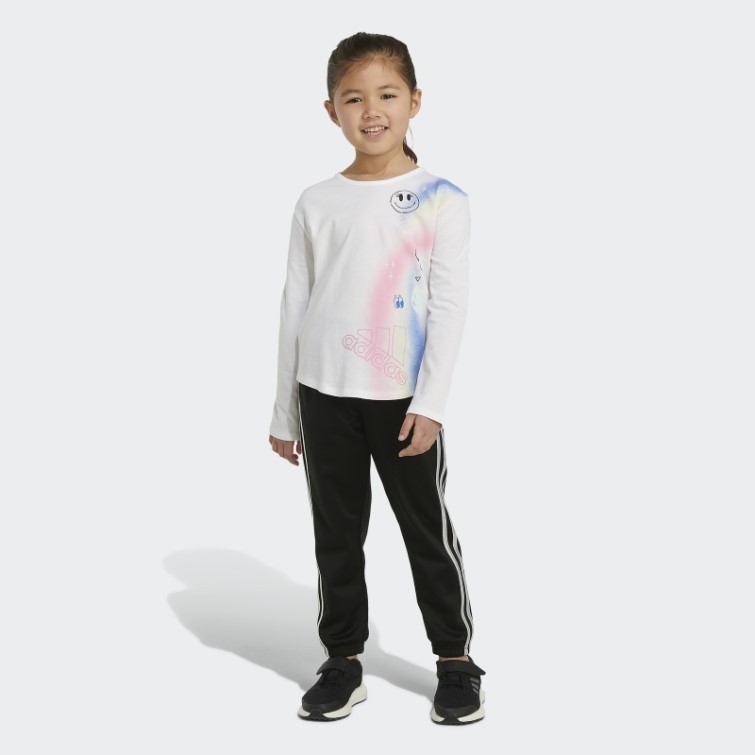T-shirt Adidas 22 Blanc Col Rond Long