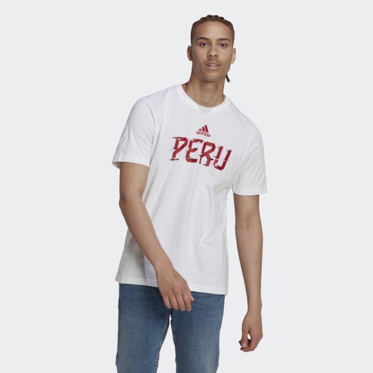 T-shirt Perou Coupe Du Monde Fifa 2022 Blanc Adidas